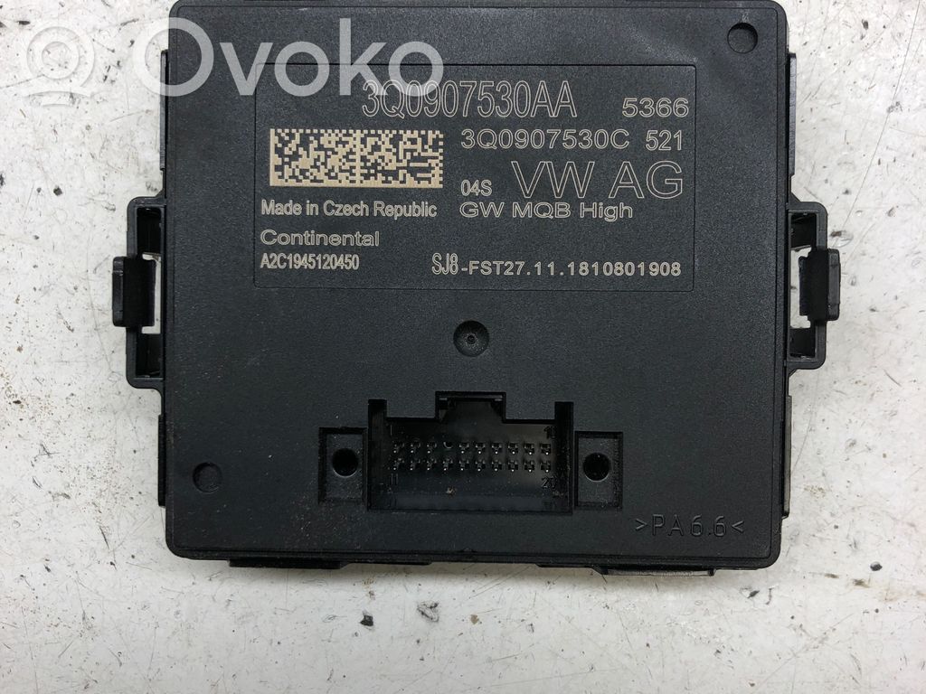 Skoda Superb B8 (3V) Módulo de control Gateway 