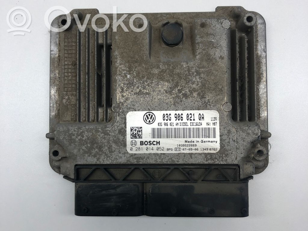 Engine control unit/module   03G906021QA,03G906021AN,0281014052