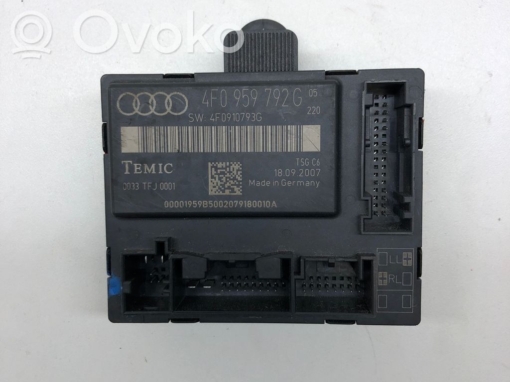 Audi A6 S6 C6 4F Door control unit/module 