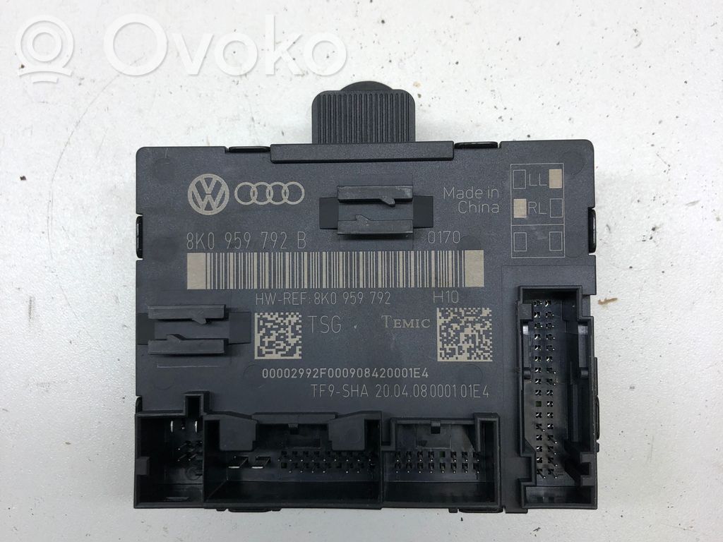 Audi A4 S4 B8 8K Oven ohjainlaite/moduuli 