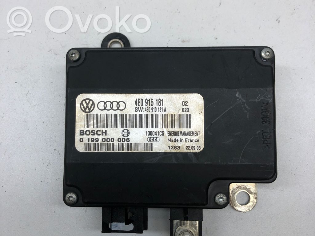 Other control units/modules   4E0915181,4E0910181A,0199000006