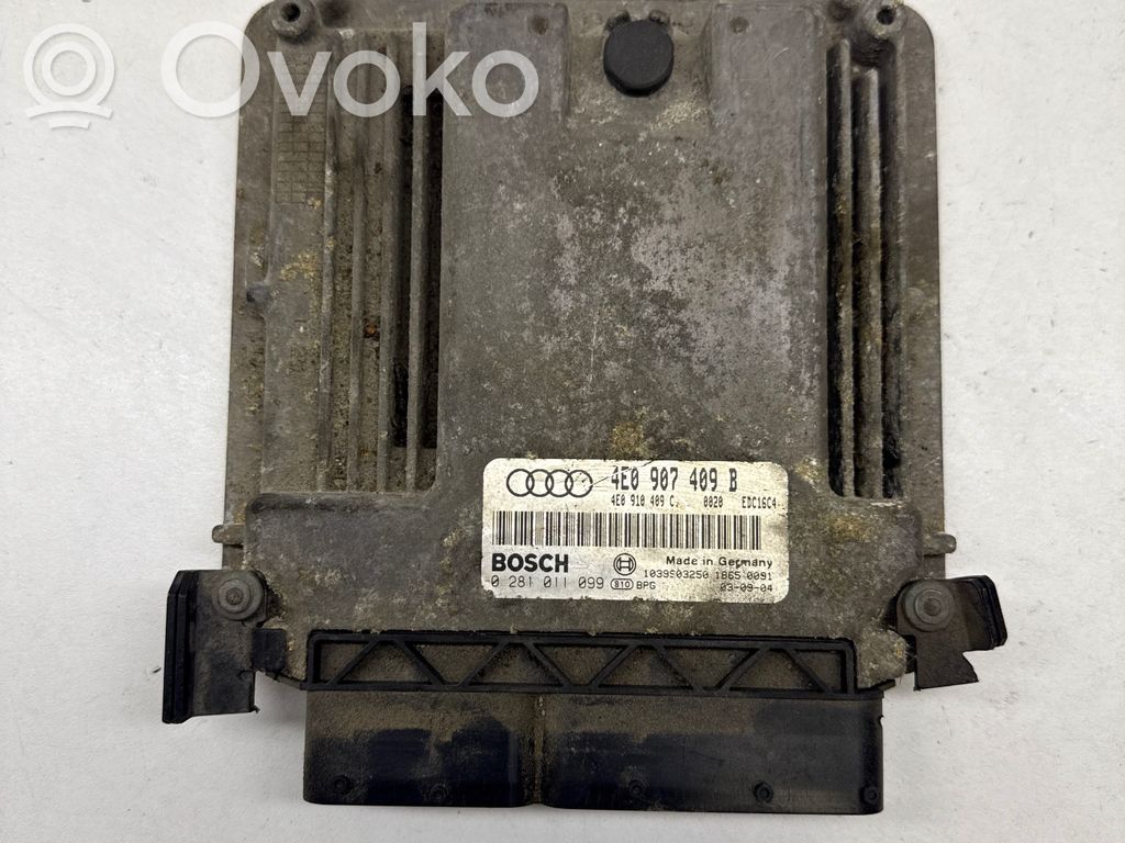 Audi A8 S8 D3 4E Unidad de control/módulo del motor 