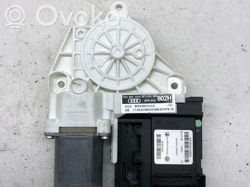 Audi A3 S3 A3 Sportback 8P Front door window regulator motor 