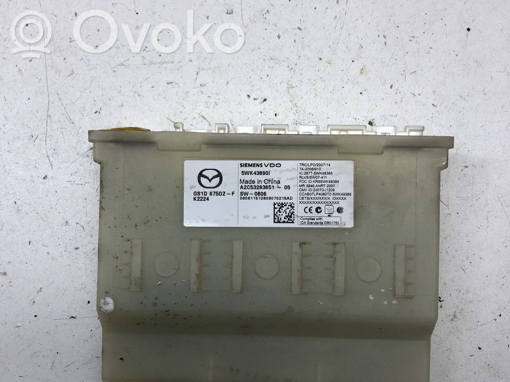 Other control units/modules   GS1D675DZF,5WK43890L,A2C53293651