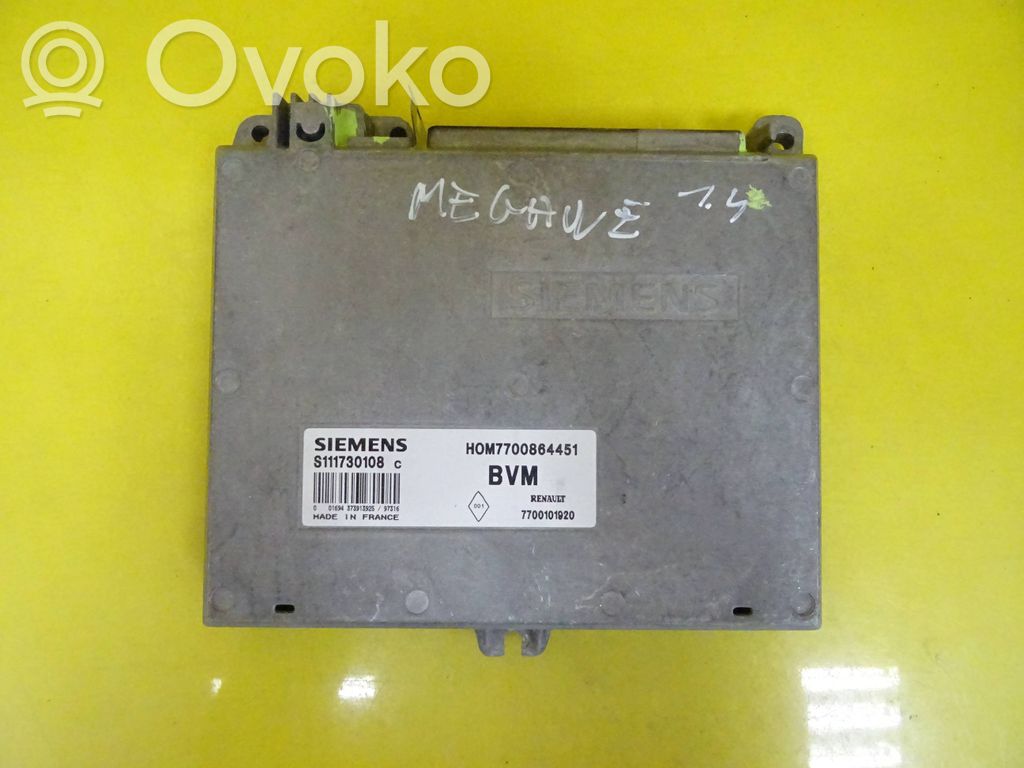 Engine control unit/module   S111730108C,HOM7700864451