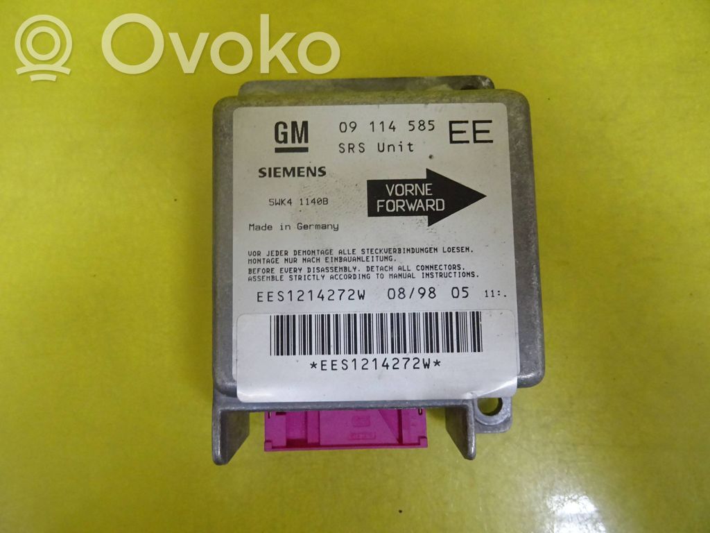Opel Corsa B Sterownik / Moduł Airbag 
