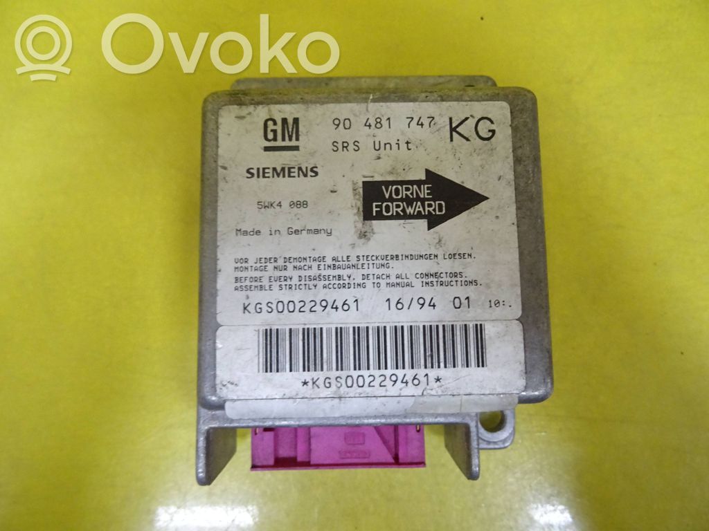 Opel Corsa B Airbag control unit/module 