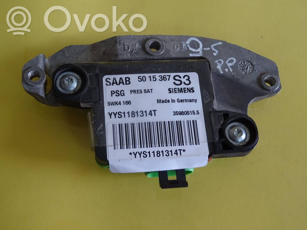 Saab 9-5 Airbag deployment crash/impact sensor 