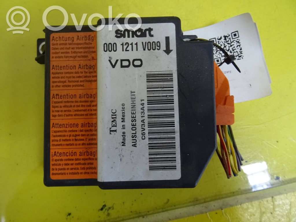 Smart ForTwo I Airbag control unit/module 