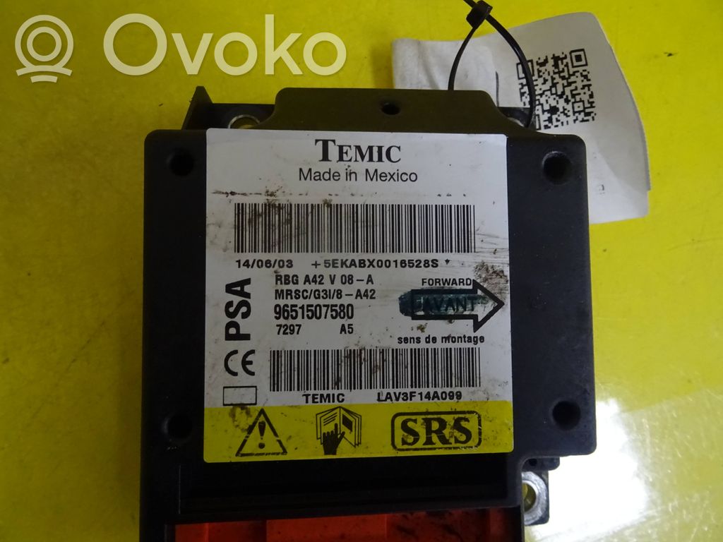 Citroen C3 Pluriel Airbag control unit/module 