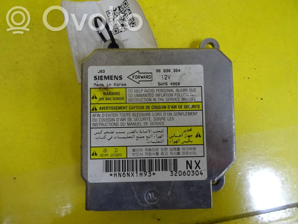 Chevrolet Lacetti Sterownik / Moduł Airbag 