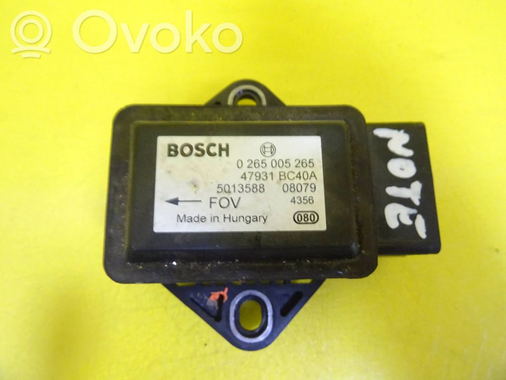 Nissan Note (E11) ESP acceleration yaw rate sensor 