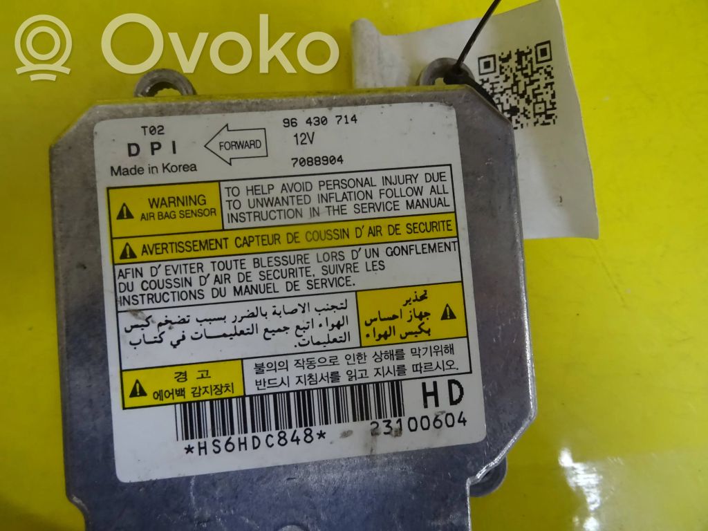 Chevrolet Lacetti Airbag control unit/module 