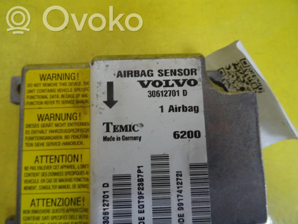 Volvo S40, V40 Airbag control unit/module 