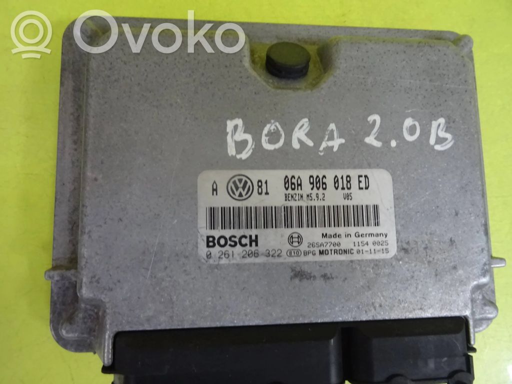 Engine control unit/module   0261206322,06A906018ED