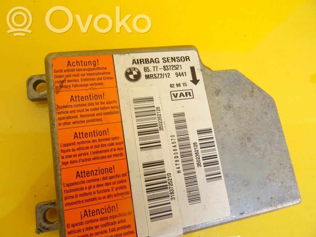 BMW 3 E46 Sterownik / Moduł Airbag 