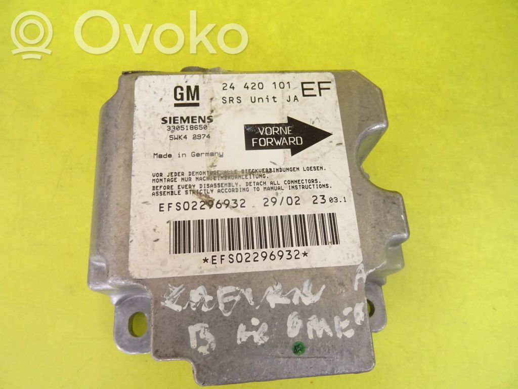 Opel Omega B2 Airbag control unit/module 