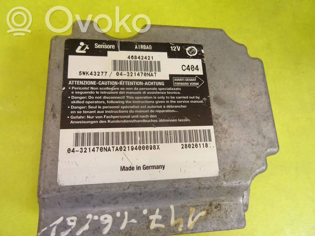 Alfa Romeo 147 Airbag control unit/module 
