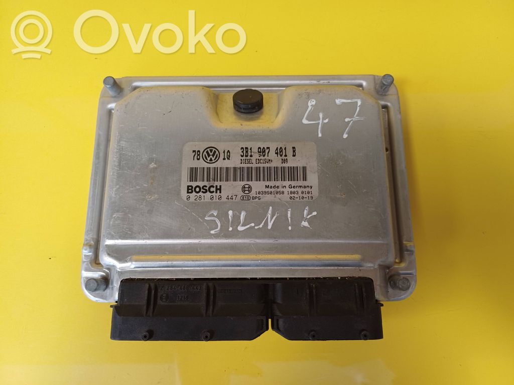 Engine control unit/module   3B1907401B,0281010447