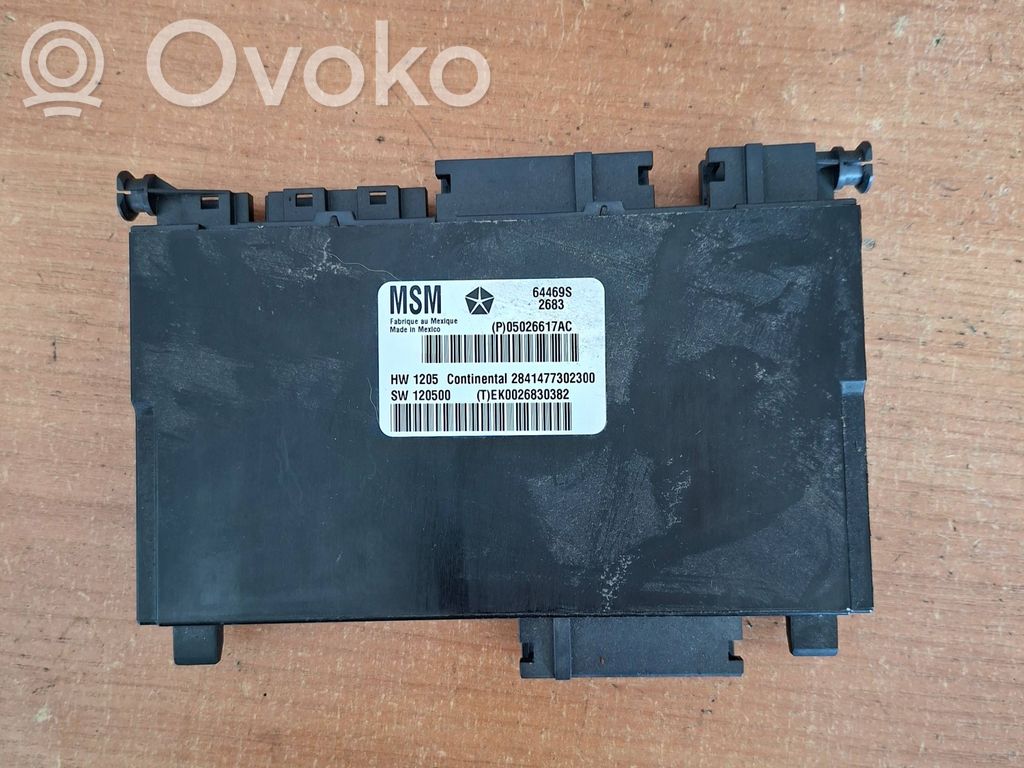 Module de commande de siège   05026617AC,EK0026830382,2841477302300