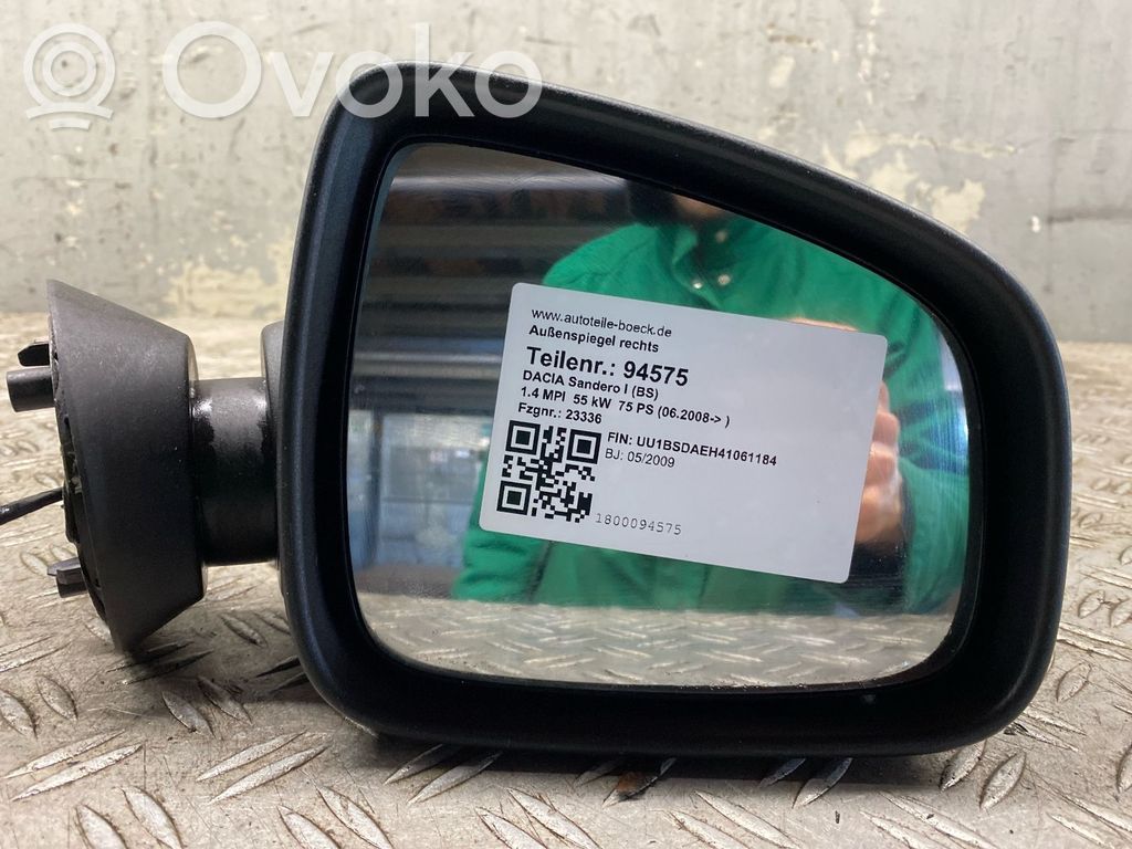 Dacia Sandero Elektryczne lusterko boczne drzwi przednich 