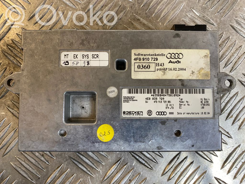 MMI control unit   4E0035729,4F0910729