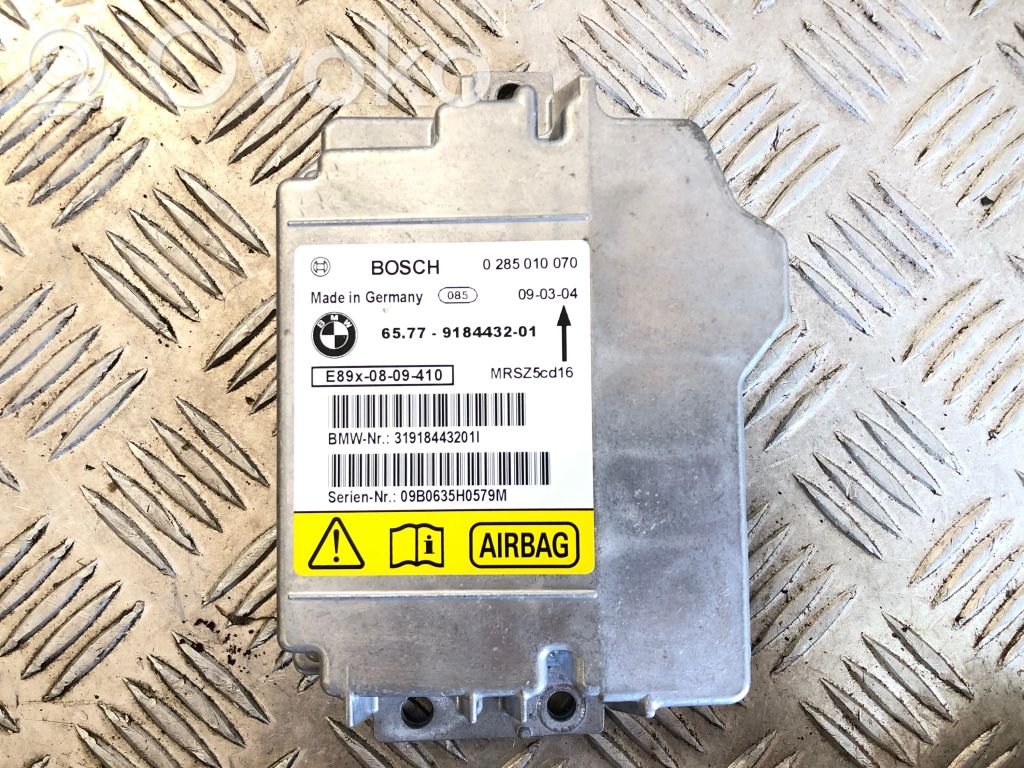 Unidad de control/módulo del Airbag   9184432,0285010070,MRSZ5C016,319184432011