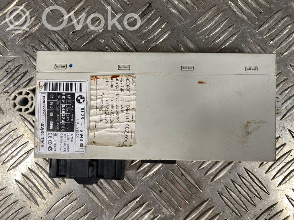BMW 5 E60 E61 CAS-ohjainlaite/moduuli 