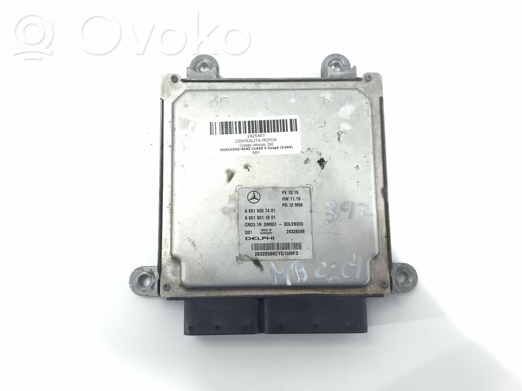 Mercedes-Benz C W204 Sterownik / Moduł ECU 