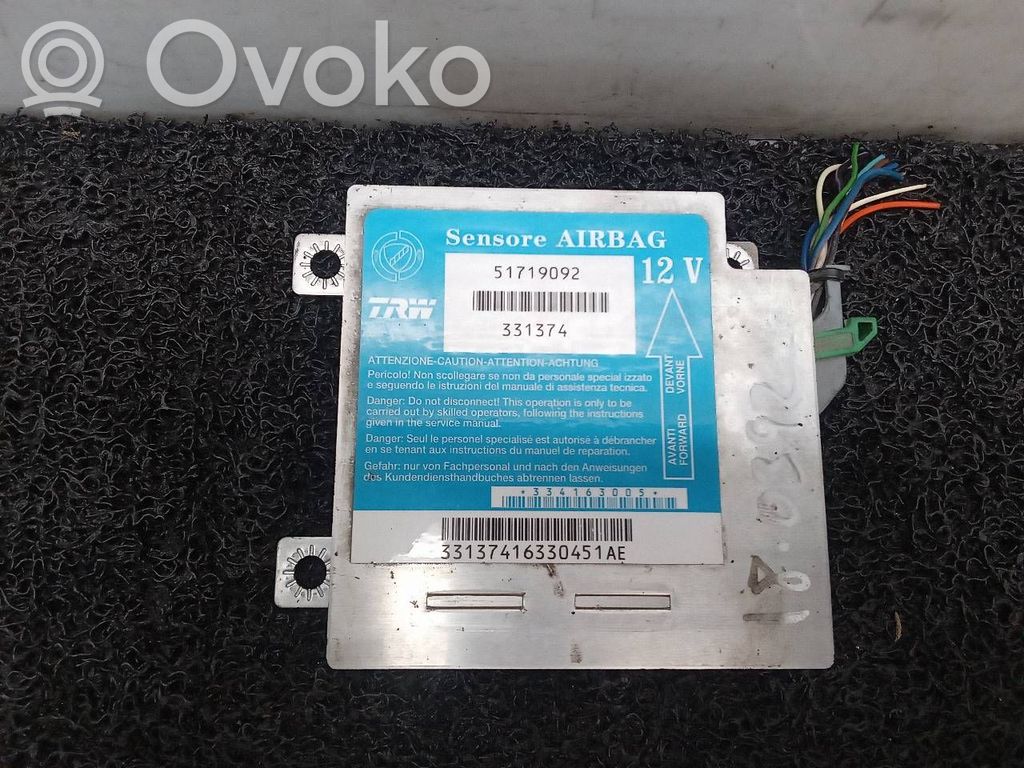 Fiat Punto (188) Airbag control unit/module 