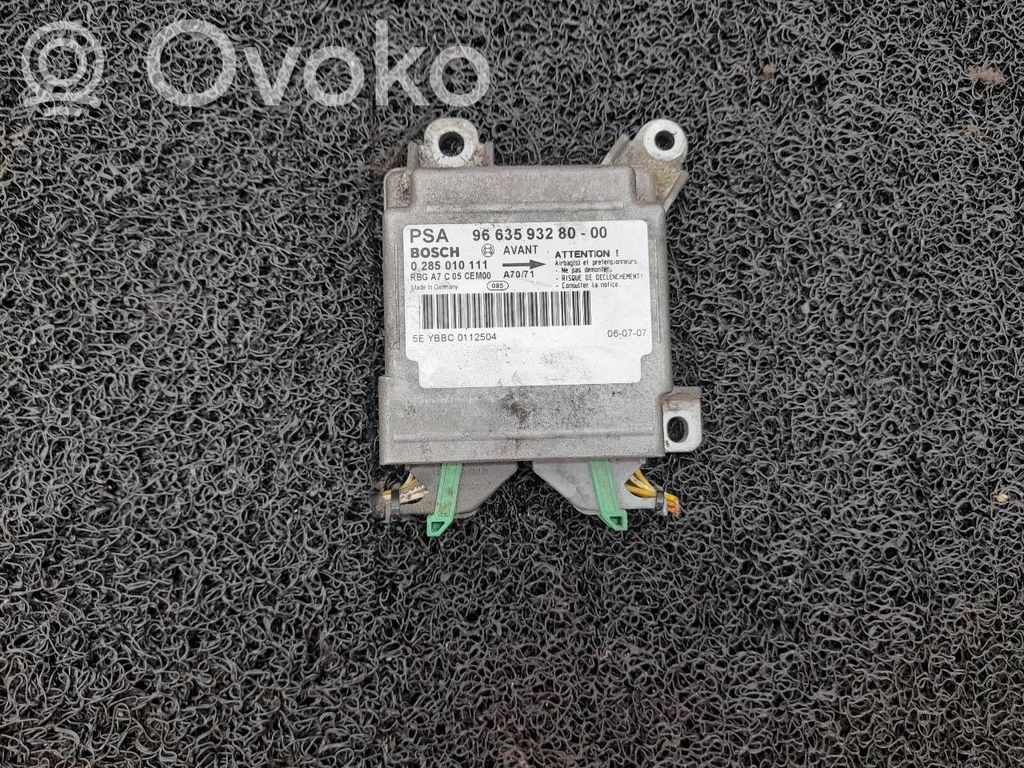 Peugeot 207 Unidad de control/módulo del Airbag 