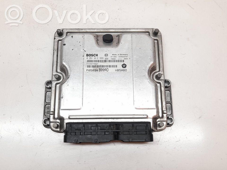 Engine control unit/module   0281012999,P05094800AD,BOSCH