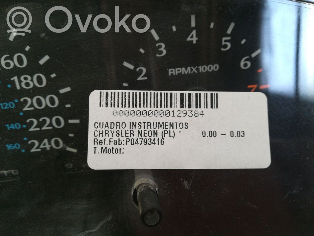 Chrysler Neon II Licznik / Prędkościomierz 