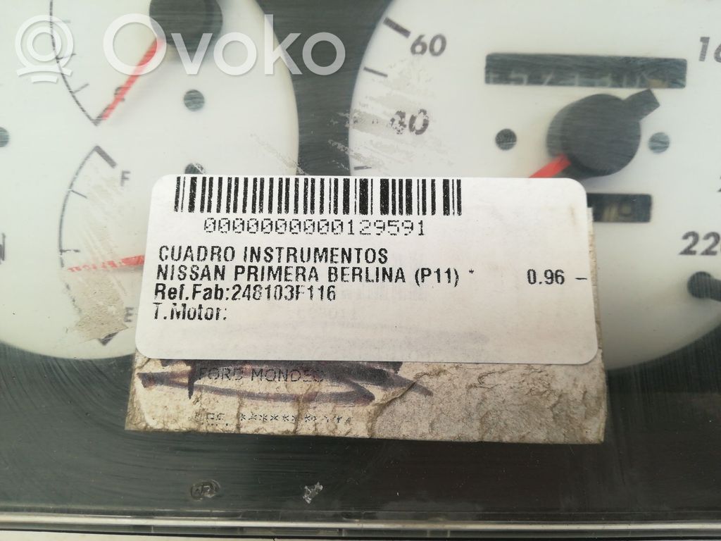 Nissan Primera Licznik / Prędkościomierz 