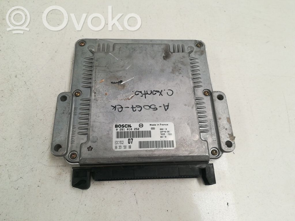 Centralina/modulo del motore   9635158180