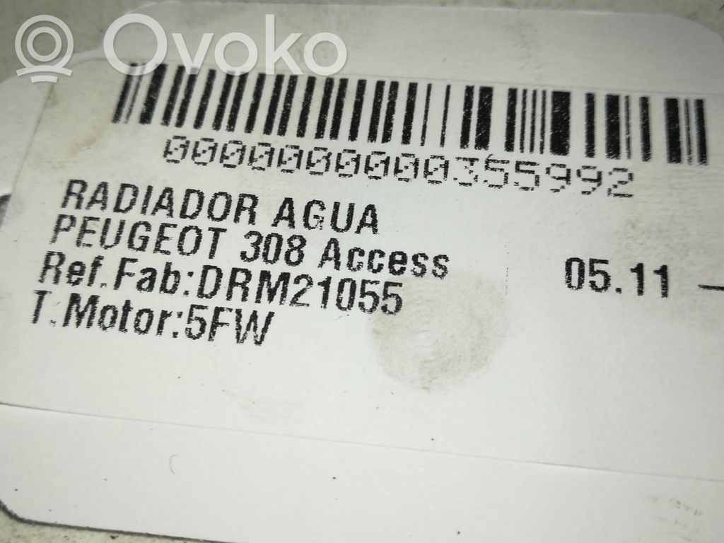 Peugeot 308 Radiatore di raffreddamento