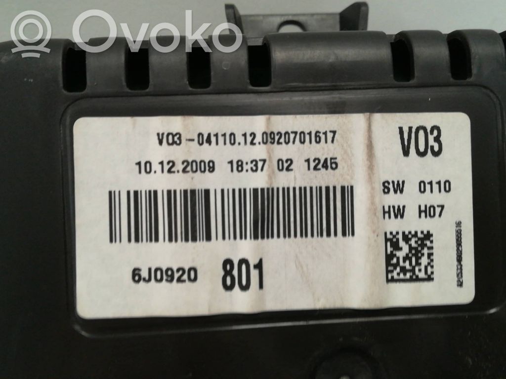 Seat Ibiza IV (6J,6P) Compteur de vitesse tableau de bord