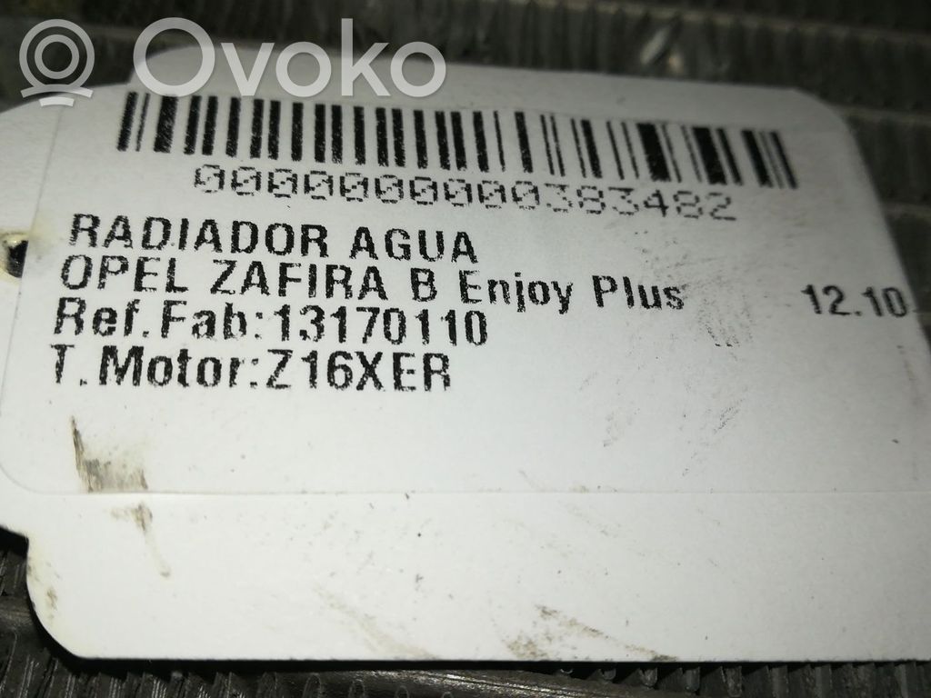 Opel Zafira B Radiatore di raffreddamento 