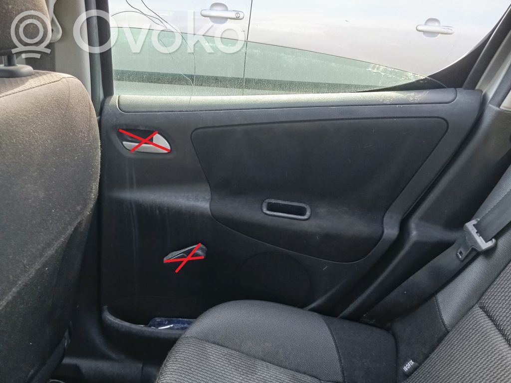 Peugeot 207 Rivestimento del pannello della portiera posteriore 