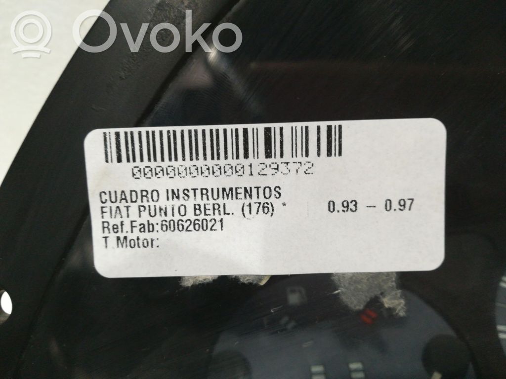 Fiat Punto (176) Nopeusmittari (mittaristo)
