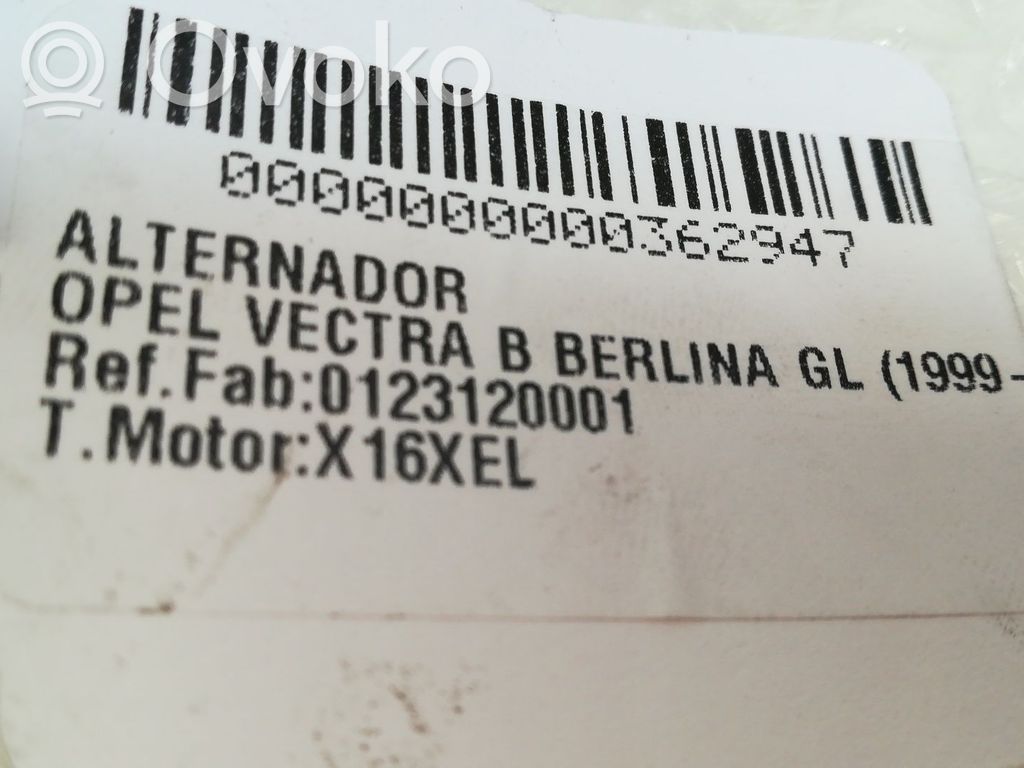Opel Vectra B Generaattori/laturi 