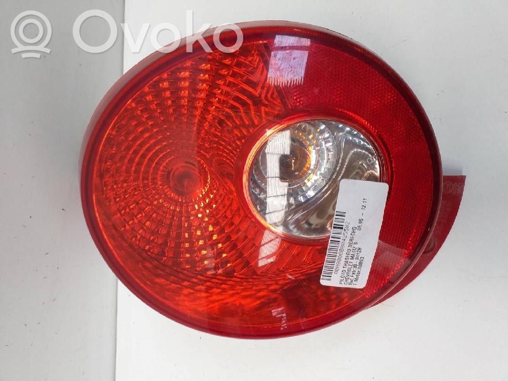 Chevrolet Matiz Aizmugurējais lukturis virsbūvē 
