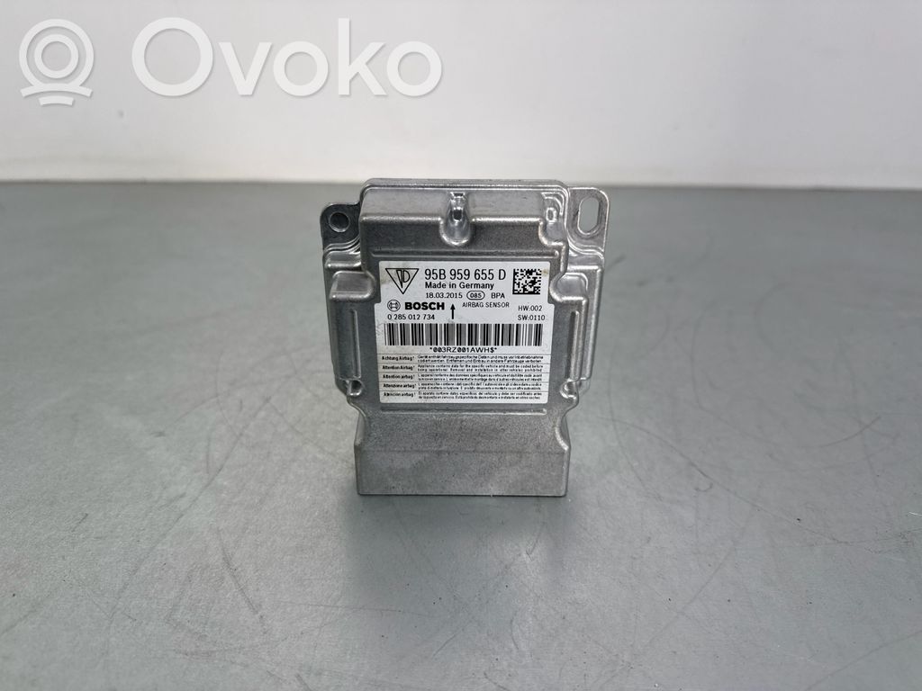 Airbag control unit/module   95B959655D,0285012734,18032015