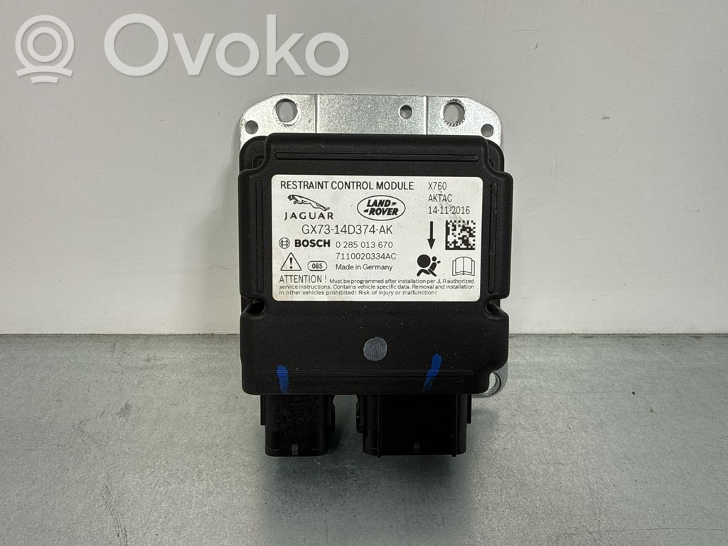 Jaguar F-Pace Airbag control unit/module 
