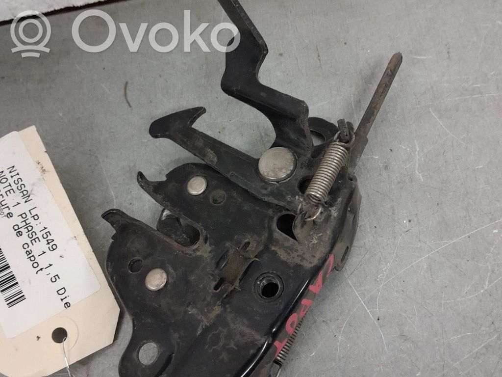 Nissan Note (E11) Dzinēja pārsega slēdzene 