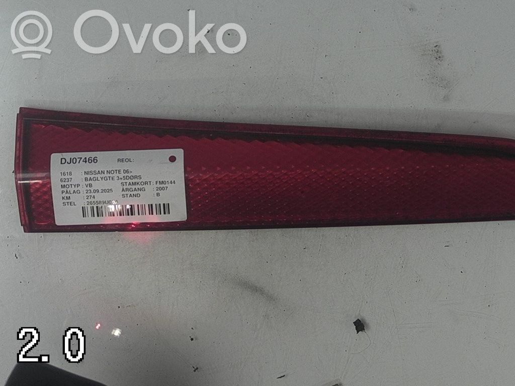 Rear tail light bulb   265589U00A