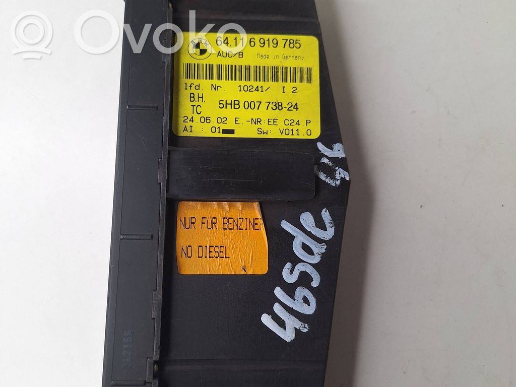 Climate control unit   64116919785,5HB00773824,10241