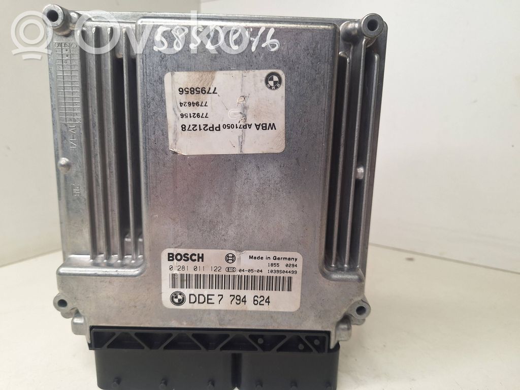 Unidad de control/módulo del motor   0281011122,1039S04499,7794624