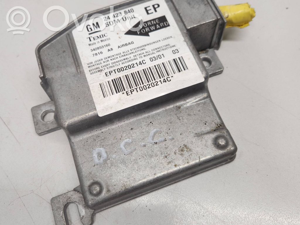 Opel Corsa C Unitate/modul de comandă airbaguri 