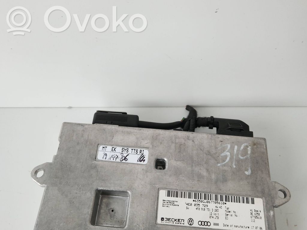 Multimedian ohjauslaite   4E0035729,4F0910731D